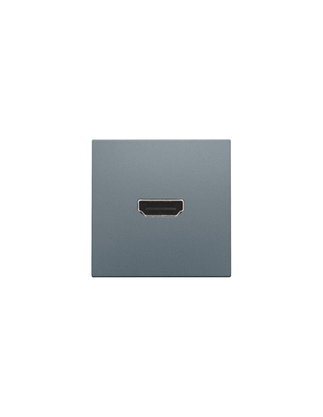 Set de finition avec prise HDMI/HDMI, couleur blue grey coated