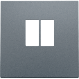 Set de finition pour prise simple pour haut-parleur, couleur blue grey coated