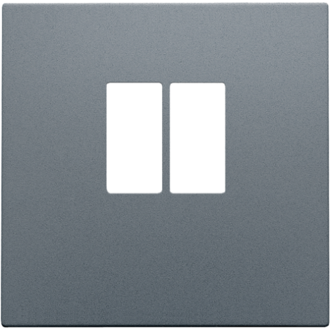 Set de finition pour prise simple pour haut-parleur, couleur blue grey coated