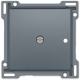 Set de finition pour récepteur RF encastré à 1 canal avec contact unipolaire (libre de potentiel) ou récepteur RF encastré avec fonction de commande des volets, couleur blue grey coated