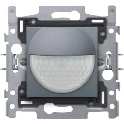 Détecteur de mouvement, 230 V, 8 m, 180°, détecteur mural, pour boîte d'encastrement, couleur blue grey coated