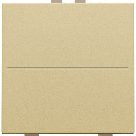 Touche simple pour interrupteur sans fil ou bouton-poussoir à deux boutons de commande, couleur gold coated