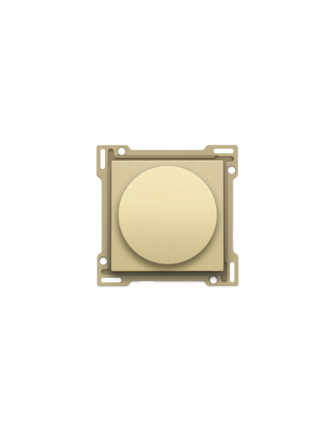Set de finition pour variateur à bouton rotatif ou régulateur de vitesse, incl. bouton rotatif, couleur gold coated