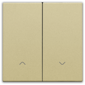 Set de finition pour interrupteur pour volets électronique double, couleur gold coated