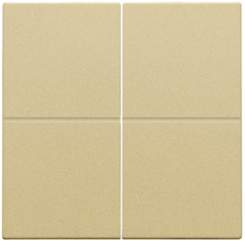Set de finition pour interrupteur électronique ou bouton-poussoir quadruple, couleur gold coated