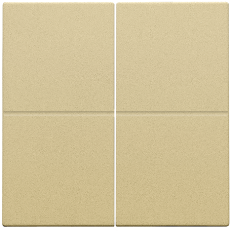 Set de finition pour interrupteur électronique ou bouton-poussoir quadruple, couleur gold coated