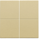 Set de finition pour interrupteur électronique ou bouton-poussoir quadruple, couleur gold coated
