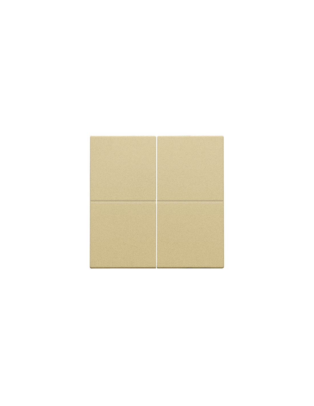 Set de finition pour interrupteur électronique ou bouton-poussoir quadruple, couleur gold coated
