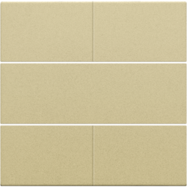 Set de finition pour bouton-poussoir quadruple, libre de potentiel, 24 V, couleur gold coated