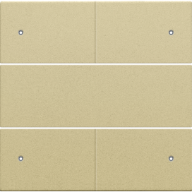 Set de finition pour bouton-poussoir quadruple, libre de potentiel, 24 V, avec LED, couleur gold coated