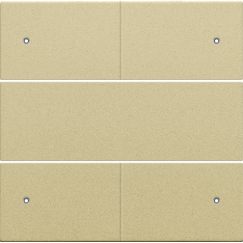 Set de finition pour bouton-poussoir quadruple, libre de potentiel, 24 V, avec LED, couleur gold coated