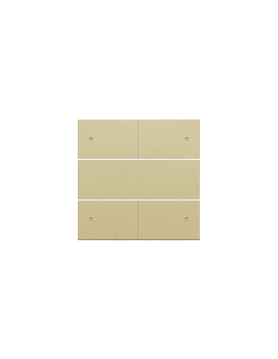 Set de finition pour bouton-poussoir quadruple, libre de potentiel, 24 V, avec LED, couleur gold coated