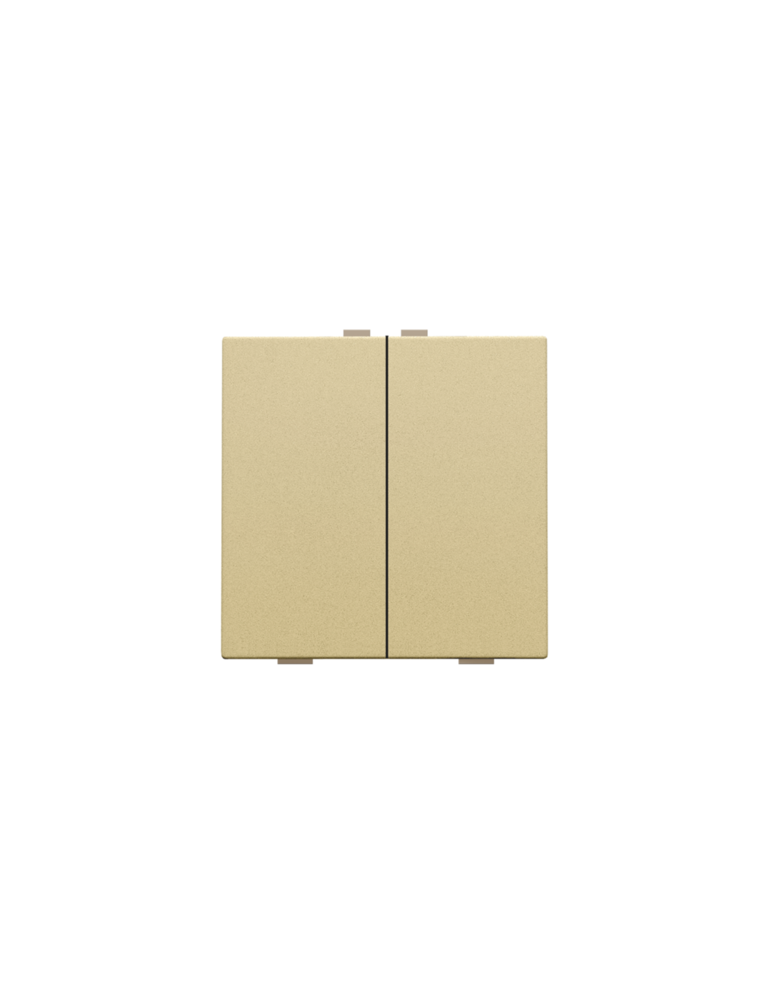 Bouton-poussoir double pour Niko Home Control, couleur gold coated