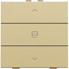 Commande de moteur simple pour Niko Home Control, couleur gold coated