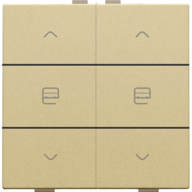Commande de moteur double pour Niko Home Control, couleur gold coated