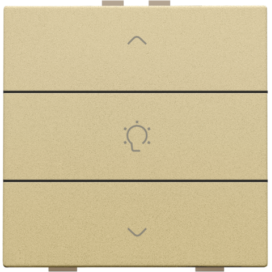 Commande de variateur simple pour Niko Home Control, couleur gold coated