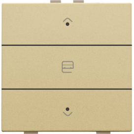 Commande de moteur simple avec LED pour Niko Home Control, couleur gold coated