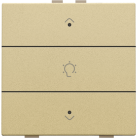 Commande de variateur simple pour Niko Home Control avec LED, couleur gold coated