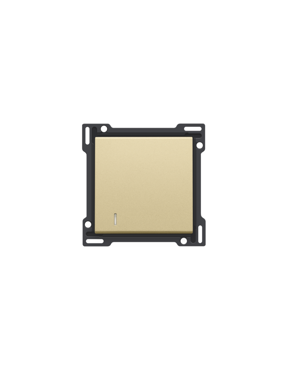 Set de finition avec voyant pour interrupteur ou bouton-poussoir simple, couleur gold coated
