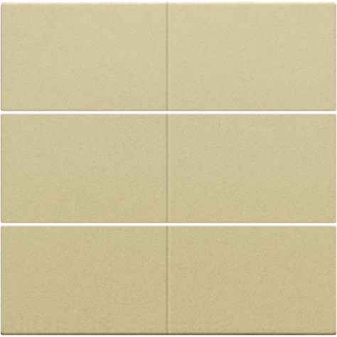 Set de finition pour bouton-poussoir sextuple, libre de potentiel, 24 V, couleur gold coated
