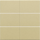 Set de finition pour bouton-poussoir sextuple, libre de potentiel, 24 V, couleur gold coated