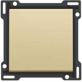 Set de finition pour interrupteur ou bouton-poussoir simple, couleur gold coated