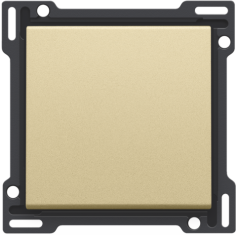 Set de finition pour interrupteur ou bouton-poussoir simple, couleur gold coated