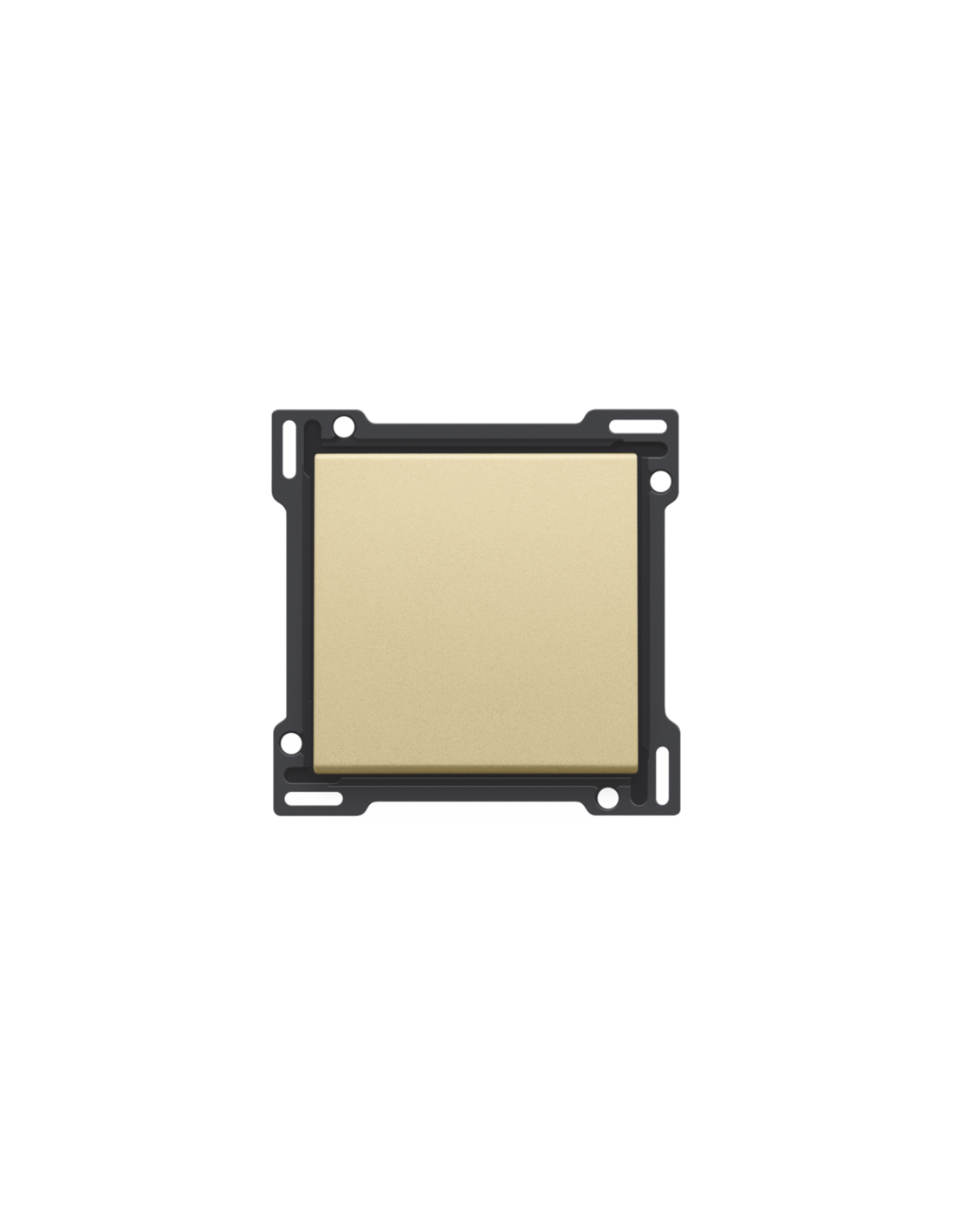 Set de finition pour interrupteur ou bouton-poussoir simple, couleur gold coated