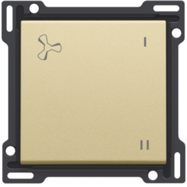 Set de finition pour la commande de ventilation mécaniquement contrôlée, couleur gold coated