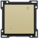 Interrupteur pour cartes d'hôtel, socle, bornes à vis et set de finition couleur gold coated