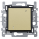 Interrupteur pour cartes d'hôtel, socle, bornes à connexion rapide et set de finition, couleur gold coated