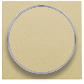 Set de finition avec anneau transparent sans symbole pour bouton-poussoir 6 A avec LED couleur ambre avec culot E10, couleur gold coated