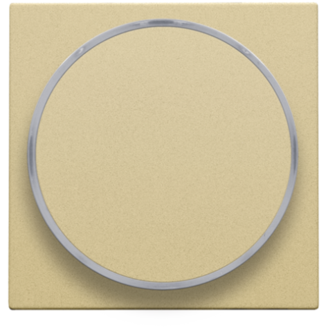 Set de finition avec anneau transparent sans symbole pour bouton-poussoir 6 A avec LED couleur ambre avec culot E10, couleur gold coated
