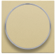 Set de finition avec anneau transparent sans symbole pour bouton-poussoir 6 A avec LED couleur ambre avec culot E10, couleur gold coated