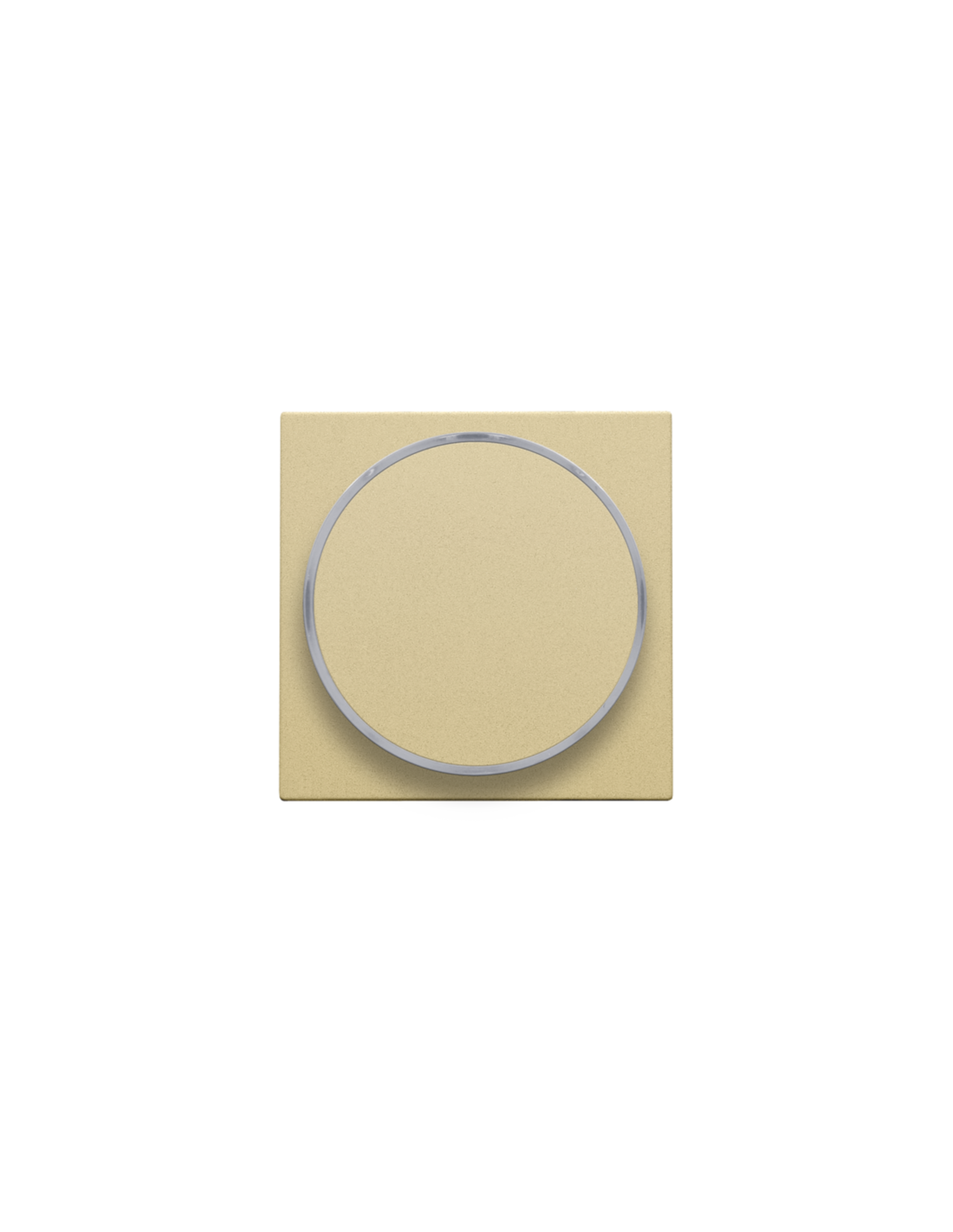Set de finition avec anneau transparent sans symbole pour bouton-poussoir 6 A avec LED couleur ambre avec culot E10, couleur gold coated