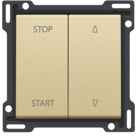 Set de finition pour interrupteur pour volets à verrouillage électrique, couleur gold coated