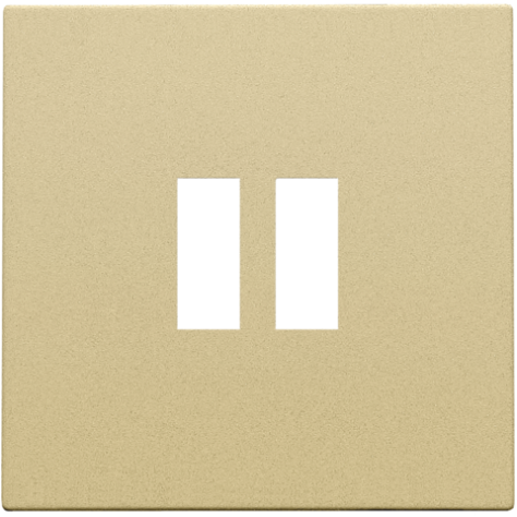 Set de finition pour chargeur double USB-A, couleur gold coated