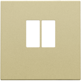 Set de finition pour prise simple pour haut-parleur, couleur gold coated