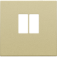 Set de finition pour prise simple pour haut-parleur, couleur gold coated