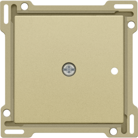 Set de finition pour récepteur RF encastré à 1 canal avec contact unipolaire (libre de potentiel) ou récepteur RF encastré avec fonction de commande des volets, couleur gold coated