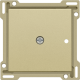 Set de finition pour récepteur RF encastré à 1 canal avec contact unipolaire (libre de potentiel) ou récepteur RF encastré avec fonction de commande des volets, couleur gold coated