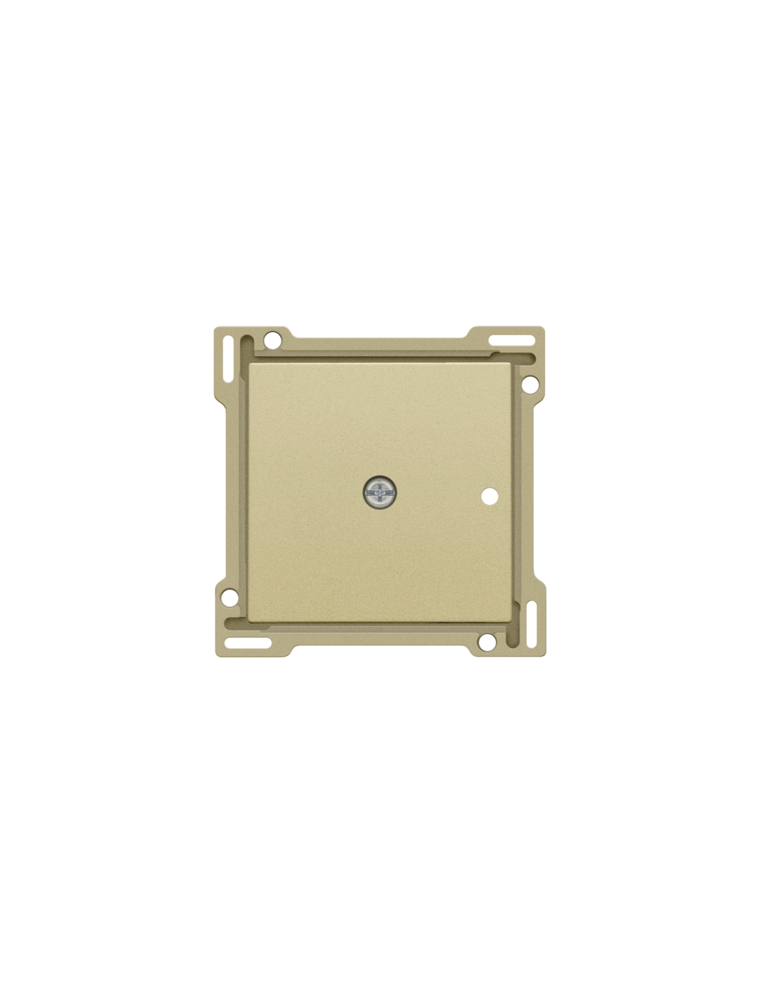 Set de finition pour récepteur RF encastré à 1 canal avec contact unipolaire (libre de potentiel) ou récepteur RF encastré avec fonction de commande des volets, couleur gold coated
