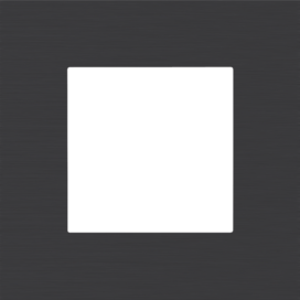 Plaque de recouvrement simple, couleur Niko Pure alu black brushed