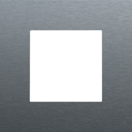 Plaque de recouvrement simple, couleur Niko Pure alu blue grey brushed