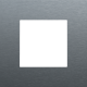 Plaque de recouvrement simple, couleur Niko Pure alu blue grey brushed