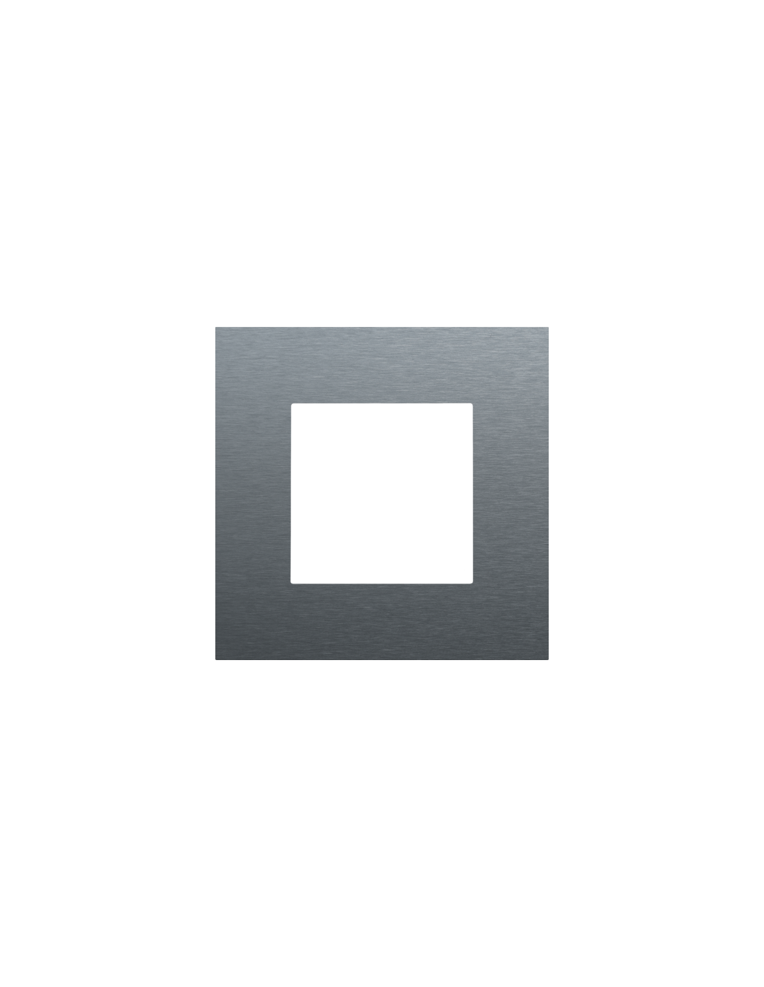 Plaque de recouvrement simple, couleur Niko Pure alu blue grey brushed