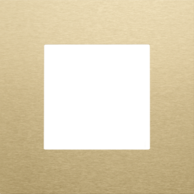 Plaque de recouvrement simple, couleur Niko Pure alu gold brushed