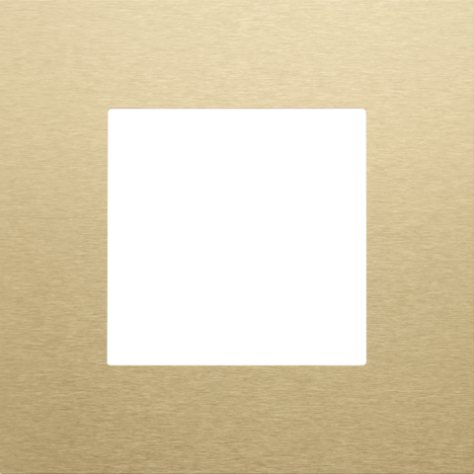 Plaque de recouvrement simple, couleur Niko Pure alu gold brushed Plaque de recouvrement simple, couleur Niko Pure alu gold brushed