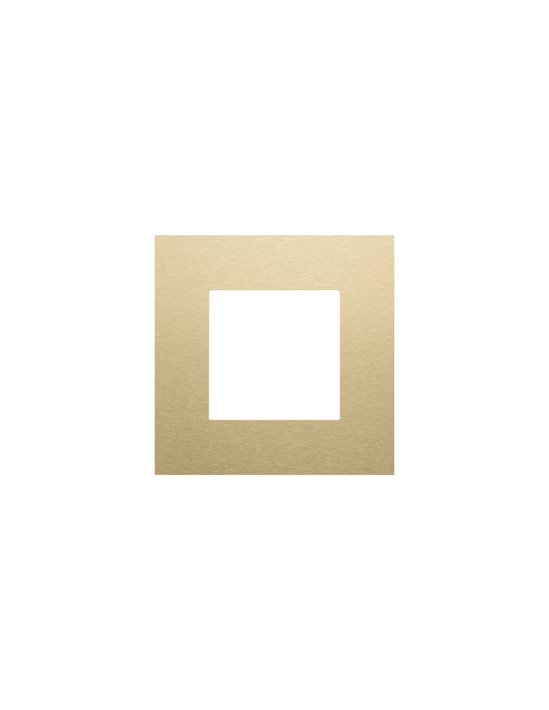 Plaque de recouvrement simple, couleur Niko Pure alu gold brushed