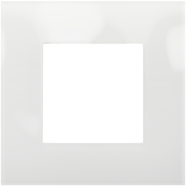 Plaque de recouvrement simple, couleur Niko Pure liquid snow white